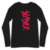 MERCHMOMENT Slayer - Vertical Logo Long Sleeve T-Shirt [Apparel] by Rock Band Apparel