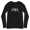 MERCHMOMENT Slayer - White Drip Logo Long Sleeve T-Shirt [Apparel] by Rock Band Apparel