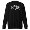 MERCHMOMENT Slayer - White Drip Logo Sweatshirt [Apparel] by Rock Band Apparel