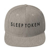 MERCHMOMENT Sleep Token Logo Grey Snapback Hat [Hat] by Rock Band Apparel