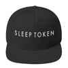 MERCHMOMENT Sleep Token Logo White Embroidered Snap Back Hat [Apparel] by Rock Band Apparel