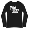 MERCHMOMENT Thin Lizzy - Classic White Logo Long Sleeve T-Shirt [Apparel] by Rock Band Apparel