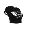 MERCHMOMENT Thin Lizzy Whiskey Women's Crop Top [Apparel] by Rock Band Apparel