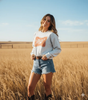 Merica Red Logo Graphic Sweatshirt by Wild Junkie