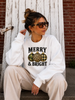 Merry & Bright Camo Leopard Check Bulbs Graphic Sweatshirt by Ocean & 7th
