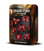 Fanroll Dragon Storm Silicone Dice Set: Red Dragon Scales (7) by THE MIGHTY HOBBY SHOP