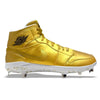 "Metallic Gold" Jordan 1 Retro Cleats by Stadium Custom Kicks