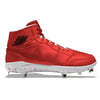 "Metallic Red" Jordan 1 Retro Cleats by Stadium Custom Kicks