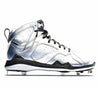 "Metallic Silver" Jordan 7 Retro Cleats by Stadium Custom Kicks