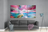 Colorful Clouds Glass Wall Art by Insigneart USA