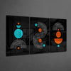 3 Shapes Mega Glass Wall Art by Insigneart USA