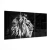 Lion Mega Glass Wall Art by Insigneart USA