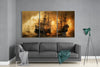 Red Storm Mega Glass Wall Art by Insigneart USA