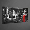 Marilyn Monroe at the Bar Mega Glass Wall Art by Insigneart USA