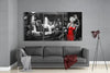Marilyn Monroe at the Bar Mega Glass Wall Art by Insigneart USA
