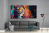 Lion Mega Glass Wall Art by Insigneart USA