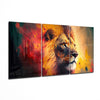 Lion Mega Glass Wall Art by Insigneart USA