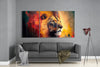 Lion Mega Glass Wall Art by Insigneart USA