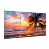 Sunset at the Beach Mega Glass Wall Art by Insigneart USA