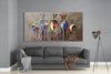 Zebras Mega Glass Wall Art by Insigneart USA