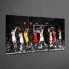 NBA All Stars Mega Glass Wall Art by Insigneart USA
