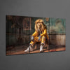 Lion Vogue Mega Glass Wall Art by Insigneart USA