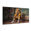 Lion Vogue Mega Glass Wall Art by Insigneart USA