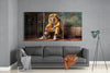 Lion Vogue Mega Glass Wall Art by Insigneart USA