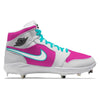 "Miami Comets Alternate" Jordan 1 Retro Cleats by Stadium Custom Kicks