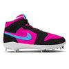 "Miami Glitter Alternate" Jordan 1 Retro Cleats by Stadium Custom Kicks
