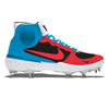 "Miami" Nike Alpha Huarache Elite 3 Mid Cleats by Stadium Custom Kicks