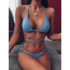 Micro Bikini Crisscross Swimwear Women's Two Piece Swimsuit Bathing Suit Bandage Woman Swimsuit Female Thong Bikinis Set 2 Piece Women Bathing Suit Beachwear by Stevvex