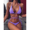 Micro Bikini Crisscross Swimwear Women's Two Piece Swimsuit Bathing Suit Bandage Woman Swimsuit Female Thong Bikinis Set 2 Piece Women Bathing Suit Beachwear by Stevvex