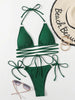 Micro Bikini Crisscross Swimwear Women's Two Piece Swimsuit Bathing Suit Bandage Woman Swimsuit Female Thong Bikinis Set 2 Piece Women Bathing Suit Beachwear by Stevvex
