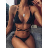 Micro Bikini Crisscross Swimwear Women's Two Piece Swimsuit Bathing Suit Bandage Woman Swimsuit Female Thong Bikinis Set 2 Piece Women Bathing Suit Beachwear by Stevvex