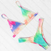 Micro Mini Bikini Swimwear Women Halter Push Up Bikini Set Padded Bra Women's Underwired Triangle Bathing Two Pieces Swimsuit Bikini Set Swimsuit Bandage Swim Suit by Stevvex