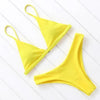 Micro Mini Bikini Swimwear Women Halter Push Up Bikini Set Padded Bra Women's Underwired Triangle Bathing Two Pieces Swimsuit Bikini Set Swimsuit Bandage Swim Suit by Stevvex