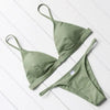 Micro Mini Bikini Swimwear Women Halter Push Up Bikini Set Padded Bra Women's Underwired Triangle Bathing Two Pieces Swimsuit Bikini Set Swimsuit Bandage Swim Suit by Stevvex