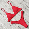 Micro Mini Bikini Swimwear Women Halter Push Up Bikini Set Padded Bra Women's Underwired Triangle Bathing Two Pieces Swimsuit Bikini Set Swimsuit Bandage Swim Suit by Stevvex