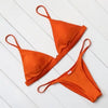 Micro Mini Bikini Swimwear Women Halter Push Up Bikini Set Padded Bra Women's Underwired Triangle Bathing Two Pieces Swimsuit Bikini Set Swimsuit Bandage Swim Suit by Stevvex