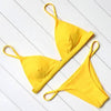 Micro Mini Bikini Swimwear Women Halter Push Up Bikini Set Padded Bra Women's Underwired Triangle Bathing Two Pieces Swimsuit Bikini Set Swimsuit Bandage Swim Suit by Stevvex