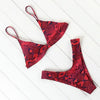 Micro Mini Bikini Swimwear Women Halter Push Up Bikini Set Padded Bra Women's Underwired Triangle Bathing Two Pieces Swimsuit Bikini Set Swimsuit Bandage Swim Suit by Stevvex
