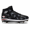 "Midnight Predator" Jordan 1 Retro Cleats by Stadium Custom Kicks