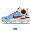 "Miggy Glitter" Nike Alpha Huarache Elite 3 Mid Cleats