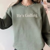 He’s Golfing Crewneck Sweatshirt by Hey Jude Graphic Tees