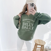 Dilly Dally Club Crewneck Sweatshirt – Members Only Cozy Graphic Pullover by Hey Jude Graphic Tees