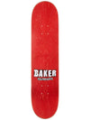 BAKER TEAM BRAND LOGO WHITE 8.25" SKATEBOARD DECK