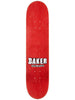 BAKER TEAM BRAND LOGO WHITE 8.25" SKATEBOARD DECK