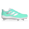 "Mint" Adidas Adizero Afterburner 8 Cleats by Stadium Custom Kicks