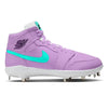 "Mint Lavender" Jordan 1 Retro Cleats by Stadium Custom Kicks